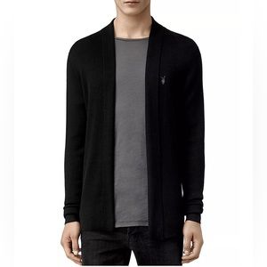 ALLSAINTS Men’s Mode Merino Wool Open Cardigan Sweater XXL